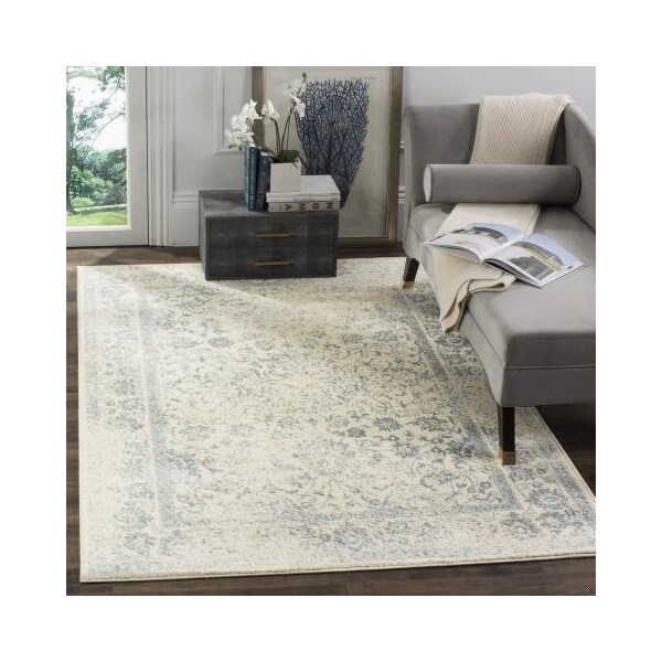 Safavieh Adirondack Runner Area Rug, Ivory and Slate - 2 ft. - 6 in. x 8 ft. - ADR109S-28