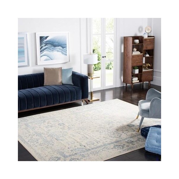 Safavieh Adirondack Runner Area Rug, Ivory and Slate - 2 ft. - 6 in. x 8 ft. - ADR109S-28