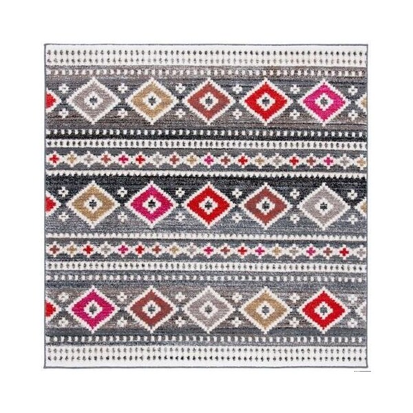 Safavieh Adirondack Runner Global Area RugGrey & Ivory 2 ft.6 in. x 8 ft. - ADR276G-28