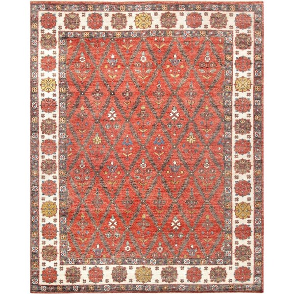Pasargad Nomad Collection Hand-Knotted Wool Area Rug - 7 ft. 9 in. x 9 ft. 10 in. - P-76 8X10