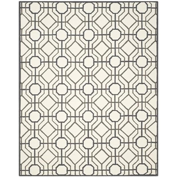 Safavieh Four Seasons Hand Hooked Rectangle Rug- Ivory - Black- 3 ft. 6 in. x 5 ft. 6 in. - FRS244P-4