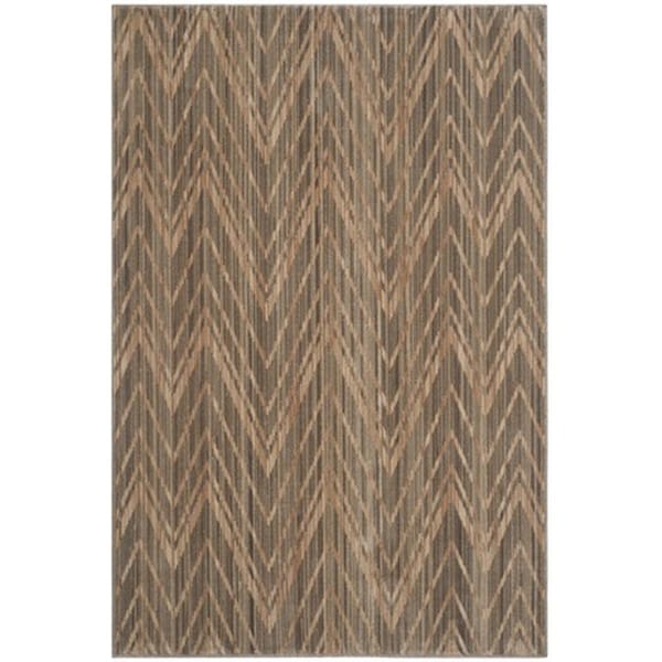 Safavieh Infinity Power Loomed Small Rectangle Rug- Taupe - Beige- 4 x 6 ft. - INF588V-4