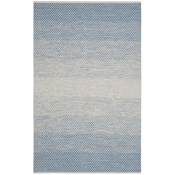 Safavieh 4 x 6 ft. Medium Rectangle Montauk Hand Woven RugBlue & Ivory - MTK601B-4