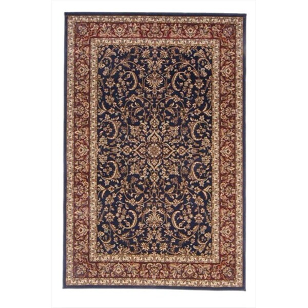 Auric 1318-1542-NAVY Noble Rectangular Navy Traditional Italy Area Rug7 ft. 9 in. W x 11 ft. 6 in. H - AU478610