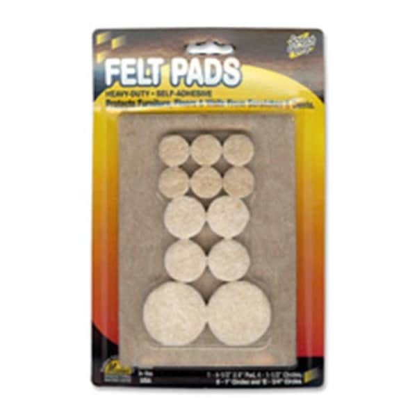 Master Caster Co Master Caster MAS88493 Felt Pads; .75 in. Diameter; 20 Circles-PK; Beige - MAS88493