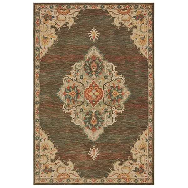 Oriental Weavers 5 ft. 3 in. x 7 ft. 6 in. Toscana Rectangular Area Rug Charcoal - T9568C160230ST
