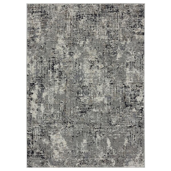 Manmade Eternity Mizar Charcoal Runner Rug, 2 ft. 7 in. x 7 ft. 4 in. - MA2625654