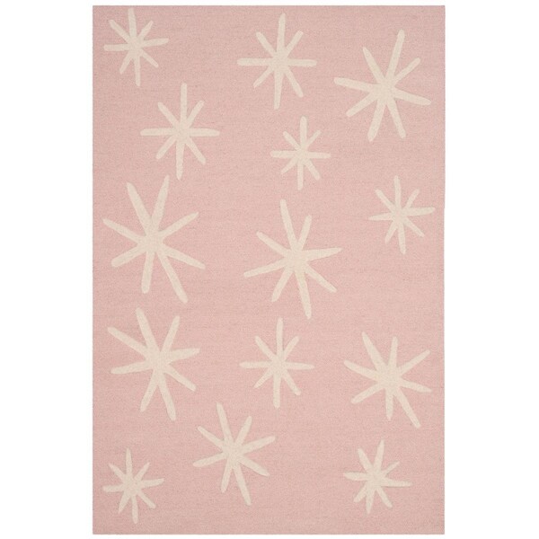 Safavieh Kids Hand Tufted Rectangle RugPink & Ivory 4 x 6 ft. - SFK908P-4