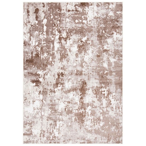 Safavieh 5 ft. 5 in. x 7 ft. 7 in. Skyler 500 Contemporary Rectangle Power Loomed Rug - Gray & Brown - SKY562B-5
