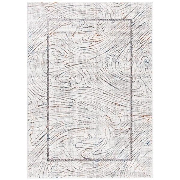Safavieh 2 ft. 2 in. x 9 ft. Sonoma Contemporary Rectangle Power Loomed Rug - Ivory & Gray - SON355A-29