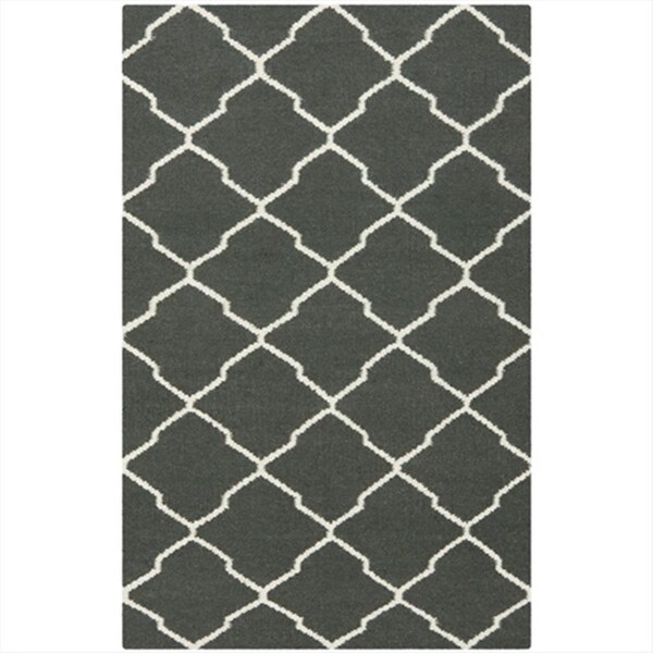 Safavieh 3 Ft. X 5 Ft. Small Rectangle Contemporary Dhurries- Chocolate And Ivory- Flatweave Rug - DHU204A-3