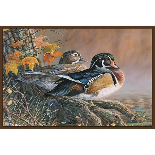 Associated Weavers Custom Printed Rugs WOOD DUCKS Wood Ducks Wildlife Rug - WOOD DUCKS