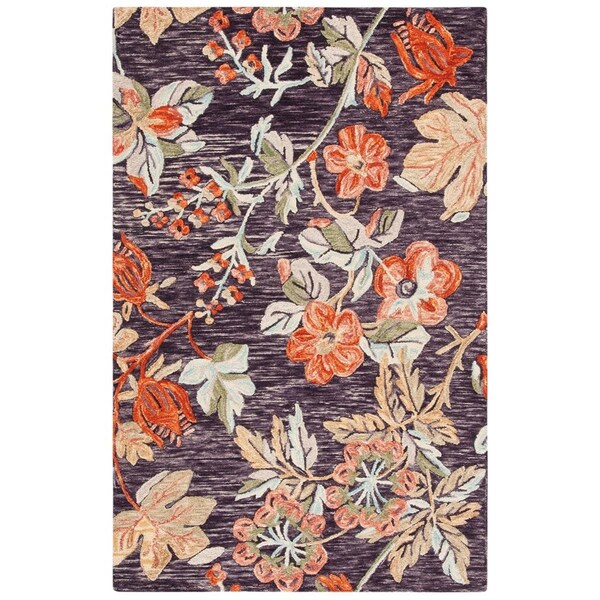 Safavieh 4 x 6 ft. Aspen Bohemian Hand Tufted Rectangle Area Rug, Charcoal & Orange - APN133H-4