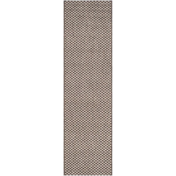 Safavieh Courtyard Runner RugsLight Brown & Light Grey 2 ft. x 3 ft. 7 in. - CY8653-36321-2
