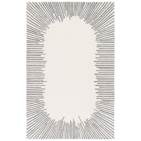 Safavieh 4 x 6 ft. Fifth Avenue Ivory & Gray Hand Tufted Rectangle Area Rug - FTV129G-4