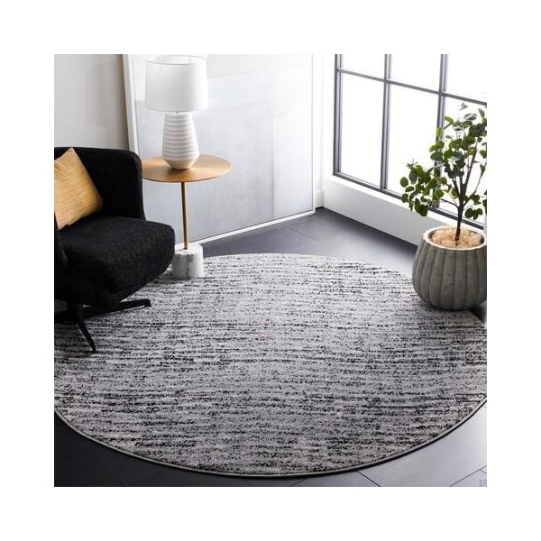 Safavieh Adirondack Power Loomed Runner Rug, Black and Silver - 2 ft.-6 in. x 20 ft. - ADR117A-220