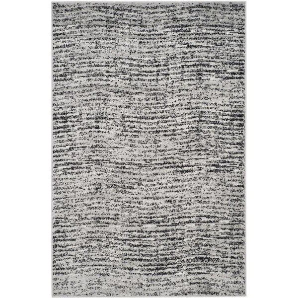 Safavieh Adirondack Power Loomed Runner Rug, Black and Silver - 2 ft.-6 in. x 20 ft. - ADR117A-220