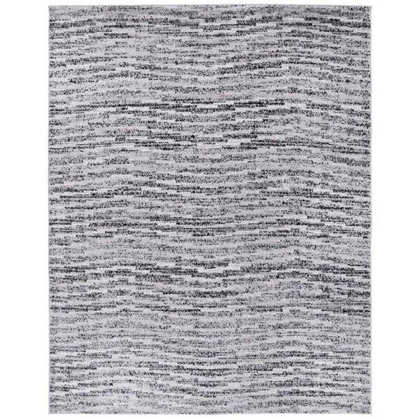 Safavieh Adirondack Power Loomed Runner Rug, Black and Silver - 2 ft.-6 in. x 20 ft. - ADR117A-220