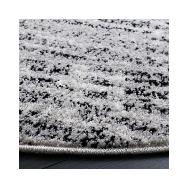 Safavieh Adirondack Power Loomed Runner Rug, Black and Silver - 2 ft.-6 in. x 20 ft. - ADR117A-220