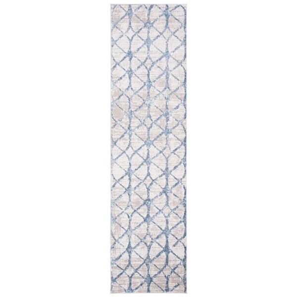 Safavieh 2 ft. 2 in. x 16 ft. Amelia 700 Contemporary Rectangle Rug, Grey & Blue - ALA792F-216