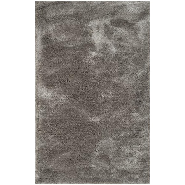 Safavieh South Beach Shag Hand Tufted Runner Rug- Silver- 2 ft. 3 in. x 4 ft. - SBS562B-24