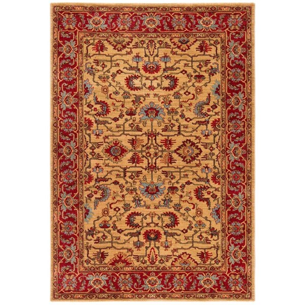 Safavieh 8 x 10 ft. Rectanglar Traditional Oriental Area Rug Beige & Red - MAH693B-8