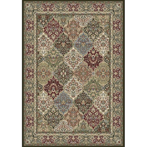 Dynamic Rugs 57008 Ancient Garden Collection 2.2 x 7.7 in. Traditional Rectangle Rug- Multi Color - AN28570083233