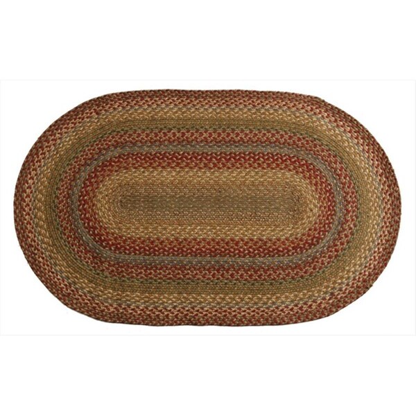 Homespice Decor Azalea Hudson Jute Braided Rugs - Oval - 501141