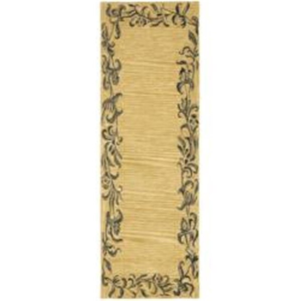 Safavieh 2 ft. 6 in. x 8 ft. Runner Contemporary Soho Gold and Black Hand Tufted Rug - SOH773B-28
