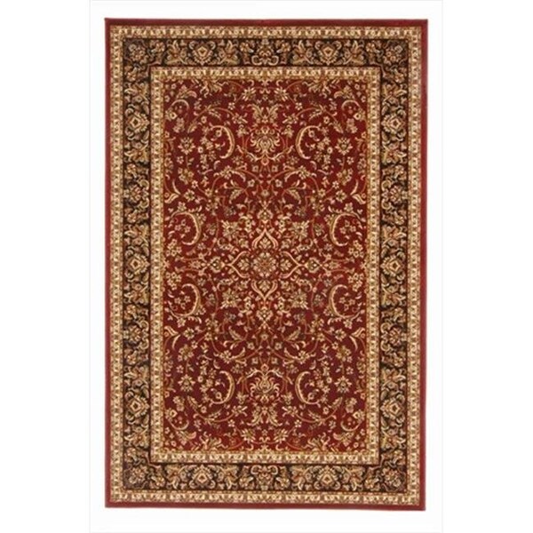 Auric 1318-1530-BURGUNDY Noble Rectangular Burgundy Traditional Italy Area Rug; 3 ft. 3 in. W x 5 ft. 4 in. H - AU1617893