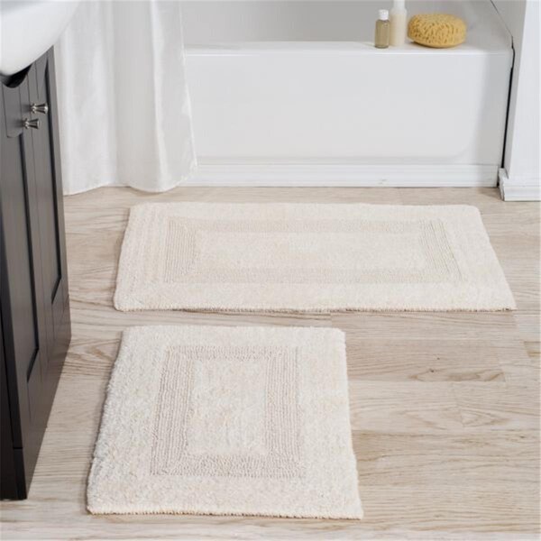 Colocar 100 Percent Cotton 2 Piece Reversible Rug Set - Ivory - CO3242220