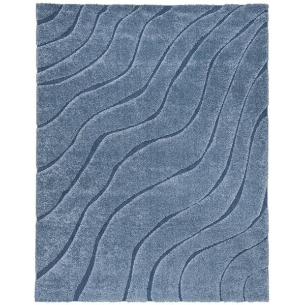 Safavieh Shag Large Rectangle Area RugLight Blue & Blue 8 x 10 ft. - SG472-6065-8