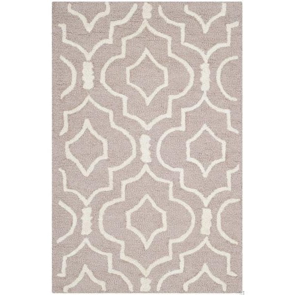 Safavieh 2 ft. - 6 in. x 4 ft. Cambridge Hand Tufted Rug, Accent - Beige and Ivory - CAM141J-24