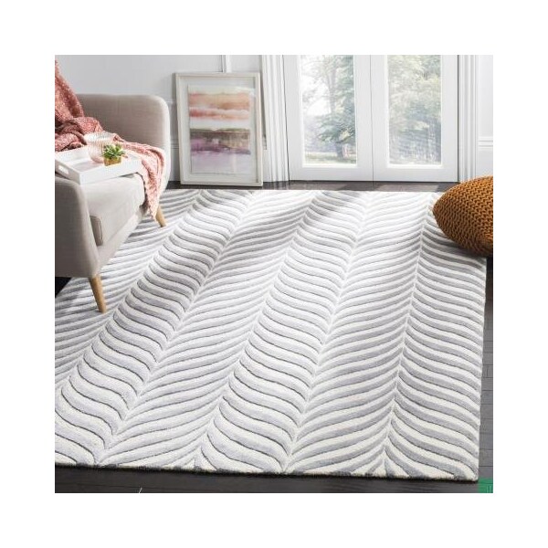 Safavieh 2 ft.3 in. x 7 ft. Bella Hand Tufted Runner RugIvory & Grey - BEL135B-27