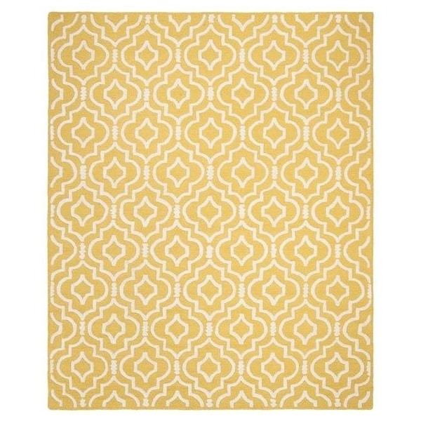 Safavieh Cambridge Rectangle Hand Tufted Rug, Gold and Ivory - 3 x 5 ft. - CAM141Q-3