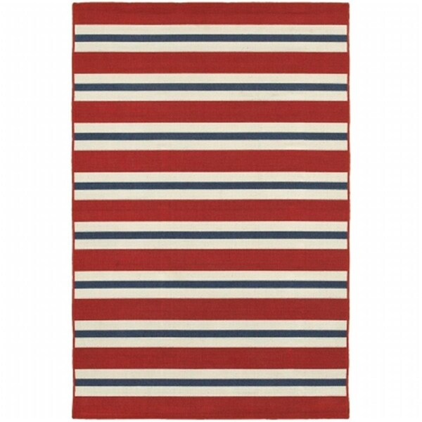 Sphinx By Oriental Weavers Oriental Weavers Meridian 5701R 4x6 Rectangle - Red/ Blue-Polypropylene - M5701R110170ST