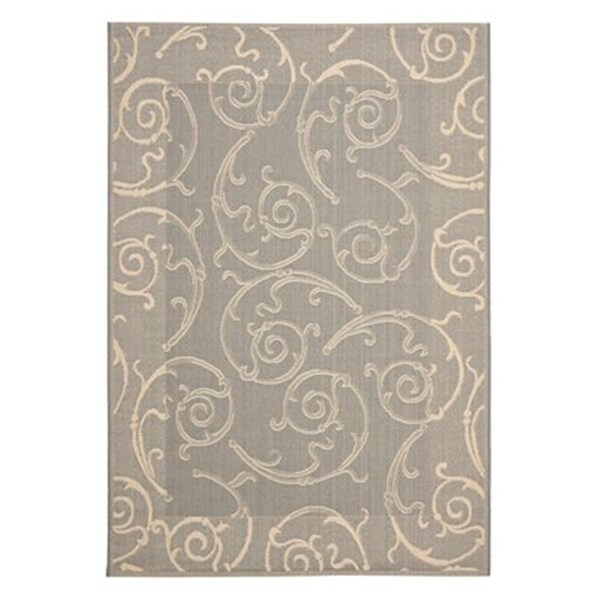 Safavieh 2 Ft. X 3 Ft. - 7 In. Accent- Indoor - Outdoor Courtyard Grey Natural Machine Made Rug - CY2665-3606-2