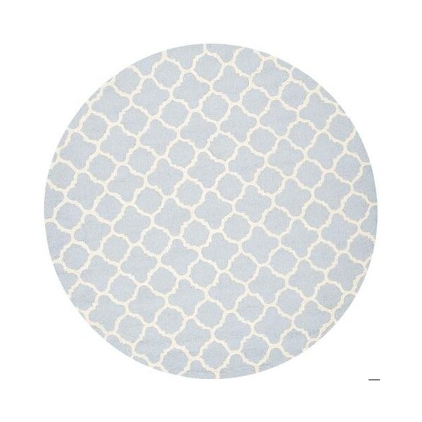 Safavieh Cambridge Hand Tufted Runner Rug- Light Blue - Ivory- 2 ft. 6 in. x 14 ft. - CAM130A-214