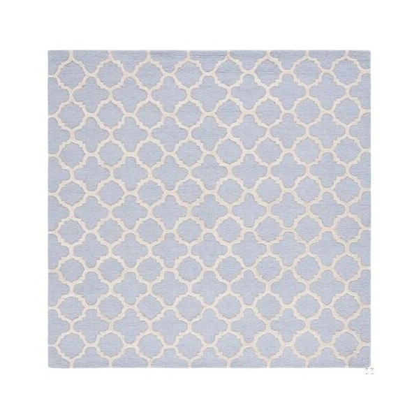 Safavieh Cambridge Hand Tufted Runner Rug- Light Blue - Ivory- 2 ft. 6 in. x 14 ft. - CAM130A-214
