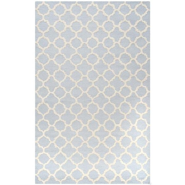 Safavieh Cambridge Hand Tufted Runner Rug- Light Blue - Ivory- 2 ft. 6 in. x 14 ft. - CAM130A-214