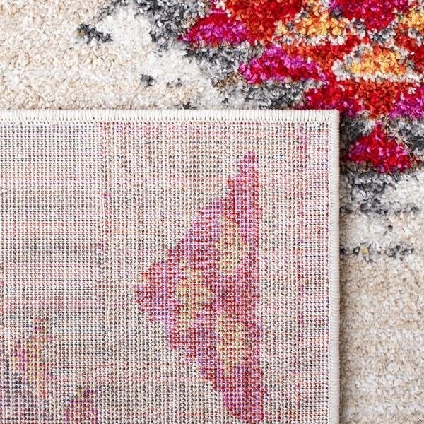 Safavieh Rectangular Adirondack Global Area RugBeige & Red 6 x 9 ft. - ADR252B-6