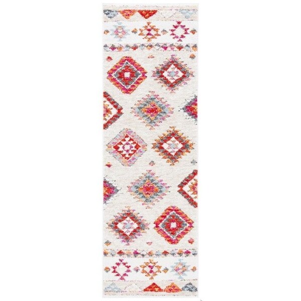 Safavieh Rectangular Adirondack Global Area RugBeige & Red 6 x 9 ft. - ADR252B-6