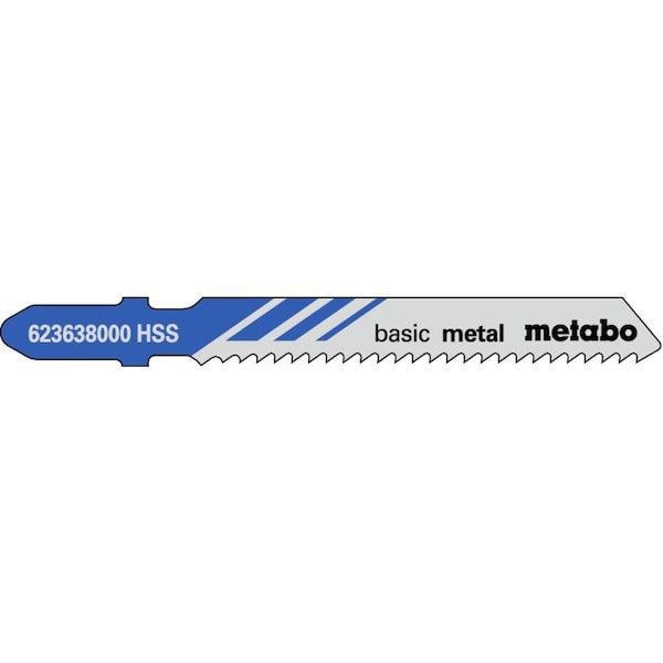 Metabo JIGSAW BLADE -HSS 2" 12 tpi  Sheet-steel, 1/8"-1/4" in., non-ferrous metals - 623638000