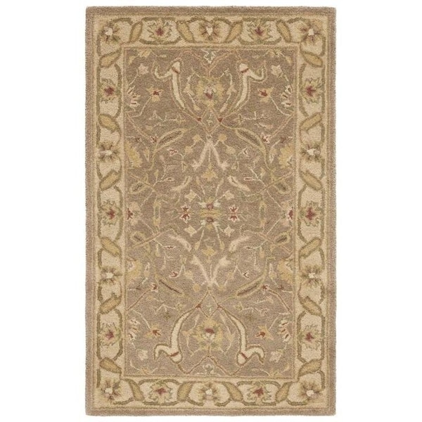 Safavieh 8 x 8 ft. Square Traditional Antiquity- Brown and Gold Hand Tufted Rug - AT311A-8SQ