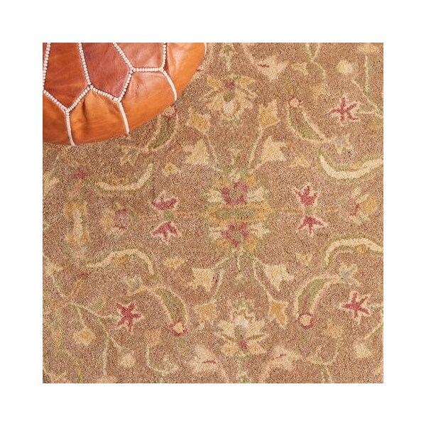 Safavieh 8 x 8 ft. Square Traditional Antiquity- Brown and Gold Hand Tufted Rug - AT311A-8SQ