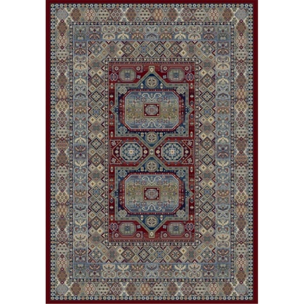 Dynamic Rugs Ancient Garden Rugs, Red - 6.7 x 9.6 in. - AN710571471454