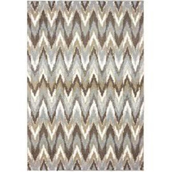Oriental Weavers 2 ft. 3 in. x 7 ft. 6 in. Verona Area Rug, Grey and Taupe - V004D6068230ST
