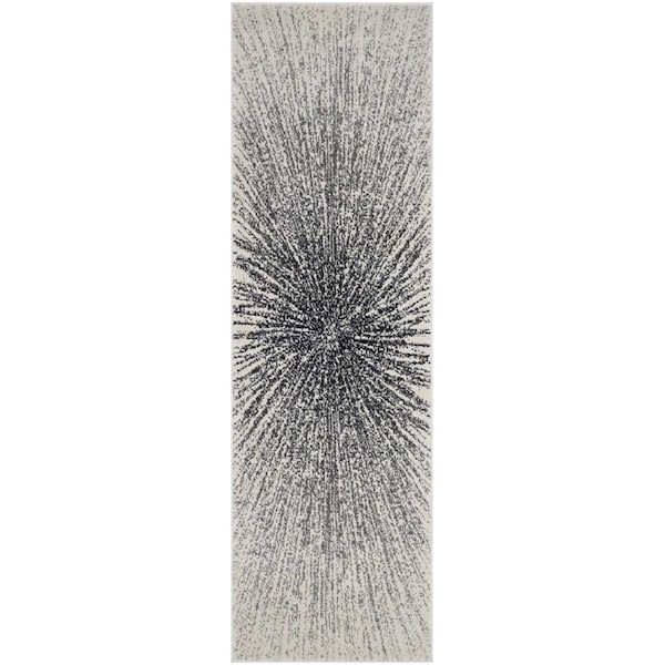 Safavieh Evoke Runner Rug, Black and Ivory - 2 ft. 2 in. x 7 ft. - EVK228K-27