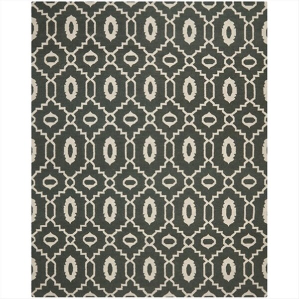Safavieh 8 Ft. X 10 Ft. Large Rectangle Contemporary Dhurries- Chocolate And Ivory- Flatweave Rug - DHU205C-8