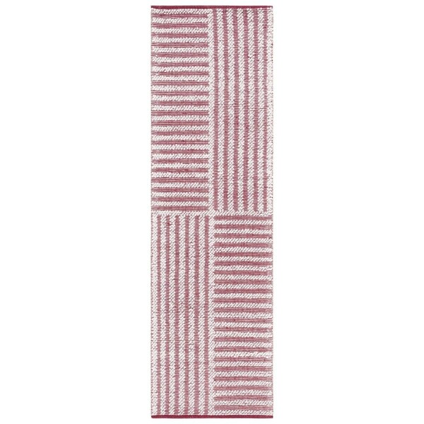 Safavieh 2 ft. -3 in. x 8 ft. Natura Hand Woven Runner Area Rug Ivory & Red - NAT227Q-28